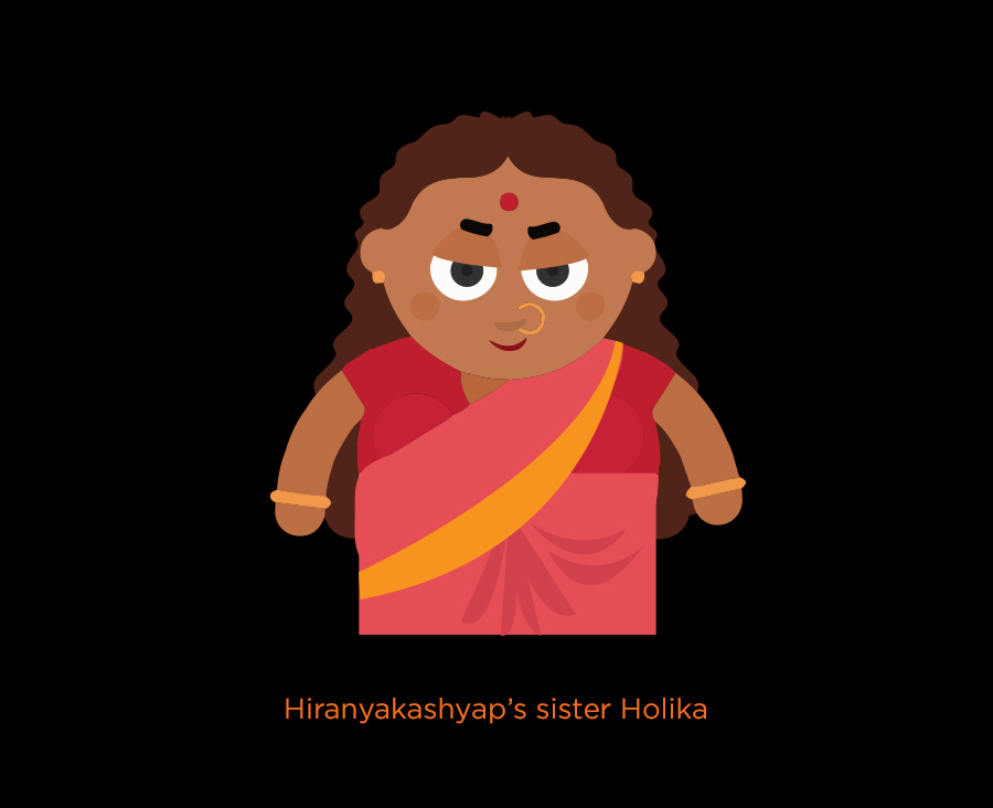Hiranyakashyap's sister Holika